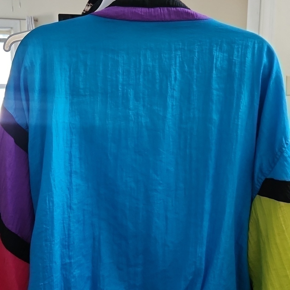 Vintage 80's Mureli Jacket Retro Colorblock Rockabilly 90s - Picture 11 of 12